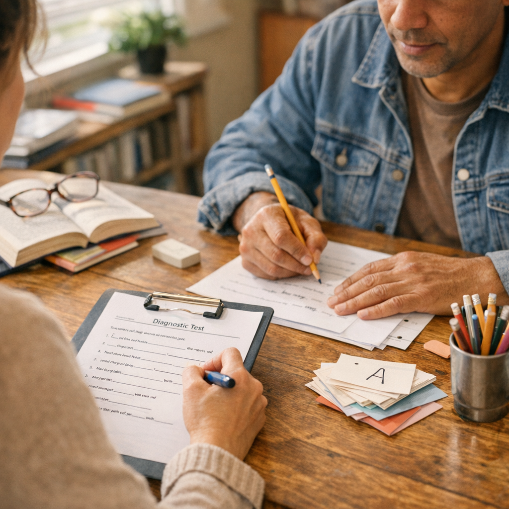 Diagnostiquer le niveau avant de choisir un cours