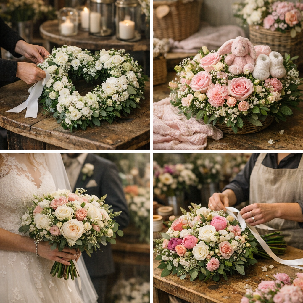 Fleurs de saison, deuil, naissance, mariage : adapter la commande à l’occasion