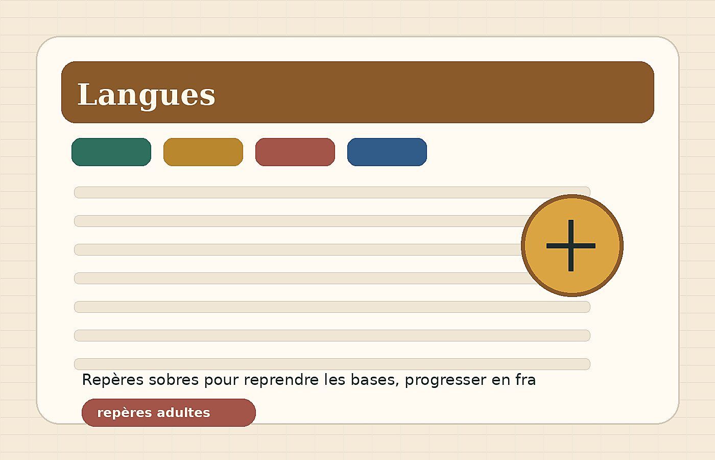 Reprendre les bases en français quand on est adulte