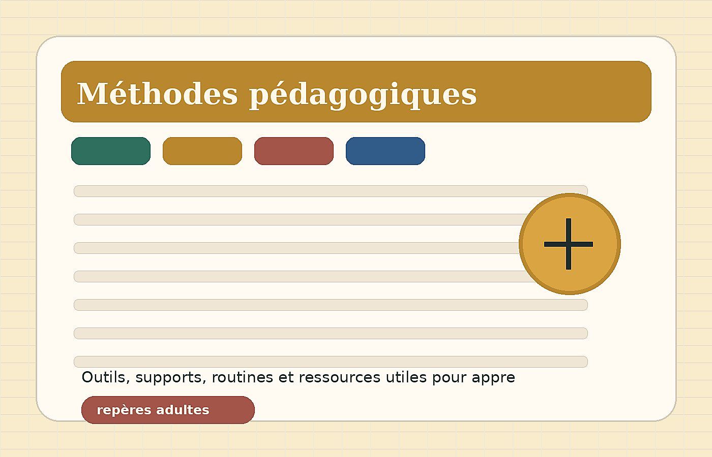 Organiser un apprentissage adulte avec un carnet de progrès