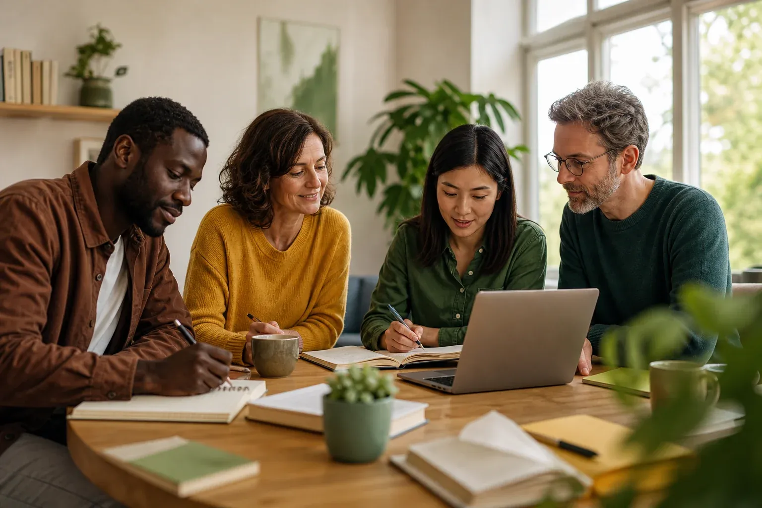 Adulte préparant son projet de reconversion
